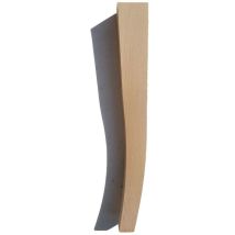 Gamba tavolino in legno faggio grezza modello sciabola cm 5 x 5 x 40