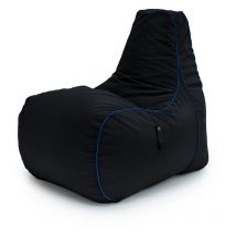 Game Over - Fauteuil pouf de jeu pour adultes, pouf poire à dossier haut, pouf chaise résistant à l'eau pour le salon, fauteuil pouf poire de jeu