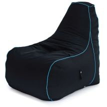 Game Over - Silla Puff Infantil Gamer con Respaldo Sillón Puff Pera para Salon con Relleno - Hoja de liche