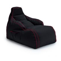 Game Over - Pouf Chaise Longue, Pouf de Jeu Résistant à l'Eau pour Salon, Fauteuil pouf Design Ergonomique avec Poches Latérales, 83x120x65 cm Pouf