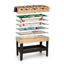 Oneconcept - Game-Star Table multijeux15 jeux babyfoot billard ping pong mdf