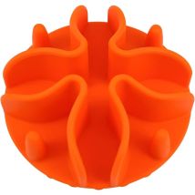 Gamelle pour Chien Anti-Glouton, Mangeoire Lente en Silicone, adaptée aux Chats/Chiens avec différentes Tailles de Gamelle (s, Orange)