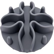 Gamelle pour Chien Anti-Glouton, Mangeoire Lente en Silicone, adaptée aux Chats/Chiens avec différentes Tailles de Gamelle (s, gris)