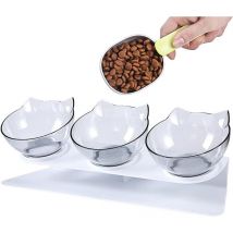 Gamelle surélevée pour chat, gamelle pour chaton, anti-vomissements, gamelle inclinable pour chat, 3 gamelles (non incluses)