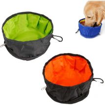 Gamelles Pliables pour Chiens Bol de Voyage Portable pour Chien et Chat Grands Bol de Voyage Léger Bol pour Chien étanche Bol d'alimentation en Tissu