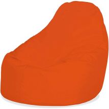 Humza Amani - Gamer Bean Bag (Water Resistant) with Flakes Filling - Orange - Orange