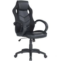 Gaming-Stühl Caloundra, Gaming-Sessel für Erwachsene, Schreibtischstuhl, Cm 66x61h104/114, Schwarz
