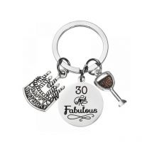 Gammal födelsedag Nyckelring Cadeaux d'anniversaire 30 ans pour femmes filles Cadeaux inspirants Cadeaux de Noël