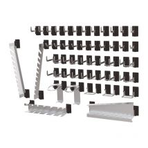 Gamme de porte-outils SimplaClip L2xH6mm 22 crochets/10 crochets doubles/8 supports.