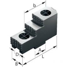 Röhm - Set di 3 morsetti duri