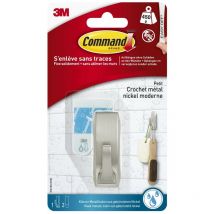 Gancho adhesivo moderno Command plateado 0,45 kg Command