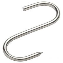 Schachtel mit 10 Metzgerhaken aus Edelstahl 10cm