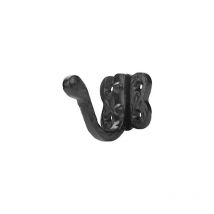 Gancho de pared con 1 gancho de hierro negro, anchura 42 x altura 51 x profundidad 65 mm
