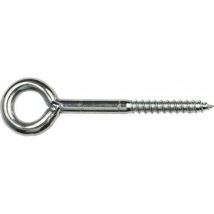 Gancho de tornillo con ojete zn 22S/120x25 x10,0 (por 100)