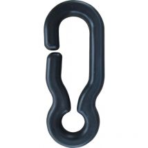 Gancho universal negro para cadena plástico