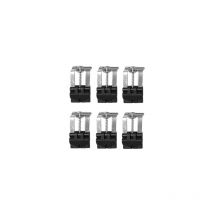 Ganchos de fijación para lavabo inox 6 pz