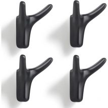 Fitags - ganchos de pared dobles para abrigos, resistentes, de aleación de zinc macizo, para puerta de entrada, dormitorio, sala de estar, cocina.