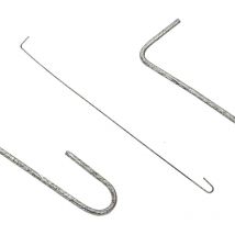 Niederberg Metall - Ganchos y espaciadores para gaviones Separador y gancho para gavion galvanizados 58 cm de largo 10 piezas