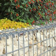 Ganci e Distanziatori per Gabbioni Gancio Separatore per Gabbione Zincato lungo 49 cm 10 pezzi - silber