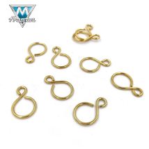 Gancio ad Esse Chiuso Art. 206/2 – 27mm x 13mm – Filo 1.8mm – Colore Ottonato – Frasan