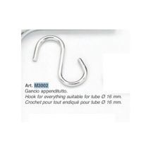 Gancio appenditutto in acciaio cromato – 16 mm – 4 mm – 55 mm – Manart