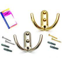 Ganci bigancio in blister - oro, in bl.1 pz.