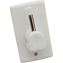 Weißer selbstklebender Haken mit Rampino, 4 Stück