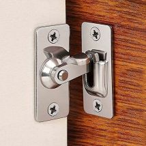 Chiusura Per Porta Scorrevole Con Gancio Ad Angolo Retto Da 90 Gradi In Acciaio Inossidabile 304, Richiede Foratura