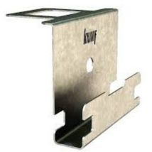 Gancio ortogonale Kortex – scatolo da 100 pz – Acciaio zincato, Spessore 0,7 mm, Reazione al fuoco A1