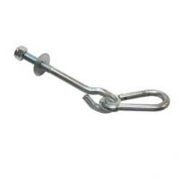 Gancio in acciaio con moschettone per altalena strutture da gioco per bambini