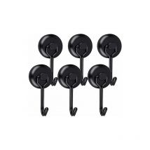 XVX - Potente Gancio Magnetico Gancio Magnetico Frigo Magnete Girevole Nero Al Neodimio Gancio Magnetico Ganci Magnetici per Cucina Strofinaccio