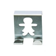 Gancio per anta/cassetto bambini in acciaio inox