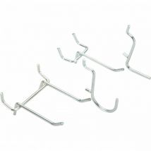 Gancio per pannello forato Mottez H.18 x L.18 x P.4 cm Mottez