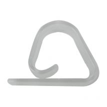 Gancio per tovaglia, H.53, I.16, D.39 mm, pvc trasparente, 2 pezzi.