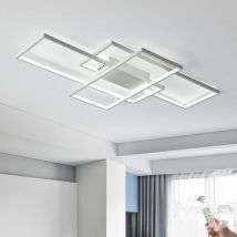 Ganeed - Lámpara de Techo led Regulable con Control Remoto, Moderna Plafon led de Techo Cuadrada de 50W y 3 Capas, Accesorios de Luces de Techo de