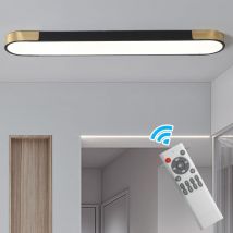 Ganeed - Dimmable led Ceiling Light Modern Acrylic Linear Ceiling Lamp Semi Flush Mount Wraparound Shape Light with Remote Control, Ideal for Living