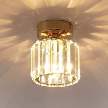 Lampada da Soffitto in Cristallo, Mini Plafoniera Moderna da Incasso Rotonda Dimmerabile, Sala da Pranzo, Camera da Letto, Cucina, Corridoio,