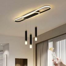 Lampadario moderno, lampade a sospensione moderne a soffitto in acrilico a 3 luci con lampada a sospensione dimmerabile per soggiorno cucina sala da