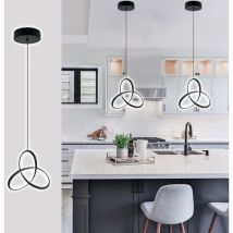 Lampe à Suspension led 20W Moderne,Réglable en Hauteur Lampe de Lustre Dimmable 3000K/4000K/6000K Pour Cuisine Salle à Manger Chambre Couloir Entrée