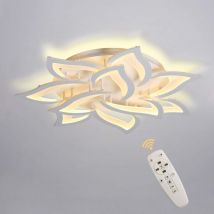 Ganeed - led Deckenleuchte, Deckenleuchte Dimmbar, Moderne Deckenleuchte mit Fernbedienung, Metall Blumenform Deckenlampe für Wohnzimmer Schlafzimmer