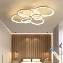 Ganeed Led Deckenleuchte Mit Fernbedienung, 72w Modern Acryl Kronleuchter, Dimmbar Lichtfarbe Unterputz Deckenleuchte 6 Köpfe Für Esszimmer 