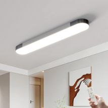 Ganeed - Lámpara de Techo led Regulable, Lámpara de Techo led de Acrílico Lineal Moderna, Luz de Forma Envolvente Semiempotrada con Control Remoto
