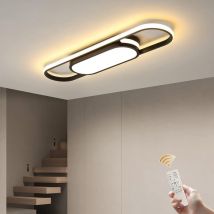 Ganeed Plafoniera Dimmerabile, Plafoniera Moderna, Plafoniera LED Lineare in Acrilico, Plafoniera con Telecomando, Plafoniera per Soggiorno, Cucina,