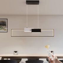 Ganeed - Suspension led Table à Manger Dimmable Suspension Luminaire avec Télécommande Lustre Suspension pour Îlot de Cuisine Salle à Manger Chambre
