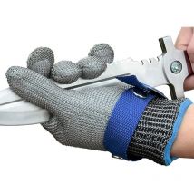 Gant Anti Coupure iso-f Gants Anti Coupure Gant en acier inoxydable pour Cuisine Boucher Travail extérieur