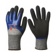 Gant anticoupure hppe double enduction 3/4 nitrile N505 EuroCut - Taille: 8