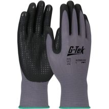 Gant Bannec Grip Sans Couture En Nylon Picots En Pvc Sur La Paume Et Bout Des Doigts. Coloris Noir T10 - Ism Gmbh
