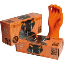 Gant Black Mamba nitrile orange Std - Boîte de 100 Taille XL - 9/10