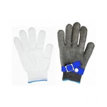 Gant De Boucher En Cotte De Maille Acier Inoxydable Resistant Coupe Haute Performance Niveau 5 Protection Taille L (Pas Une Paire)