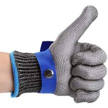 Gants Résistants Aux Coupures En Acier Inoxydable Gant De Travail De Sécurité Niveau 5 Protection (s)
